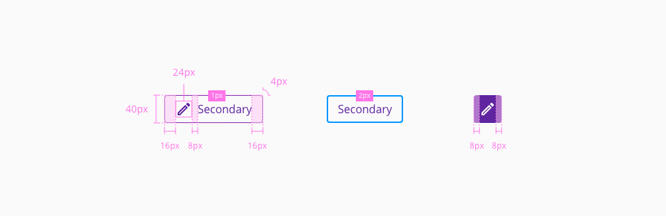 Button design specifications