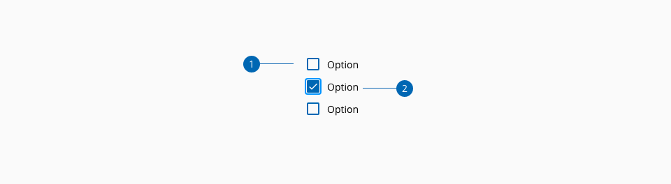 Checkbox anatomy