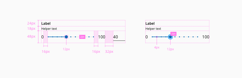 Slider design specifications