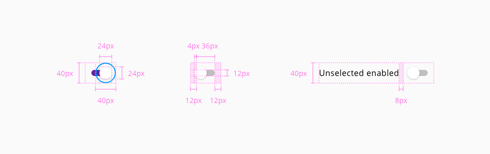 Switch design specifications