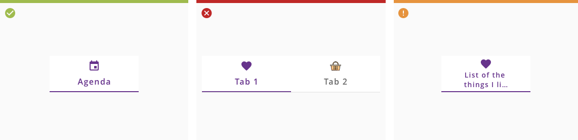 Tabs content