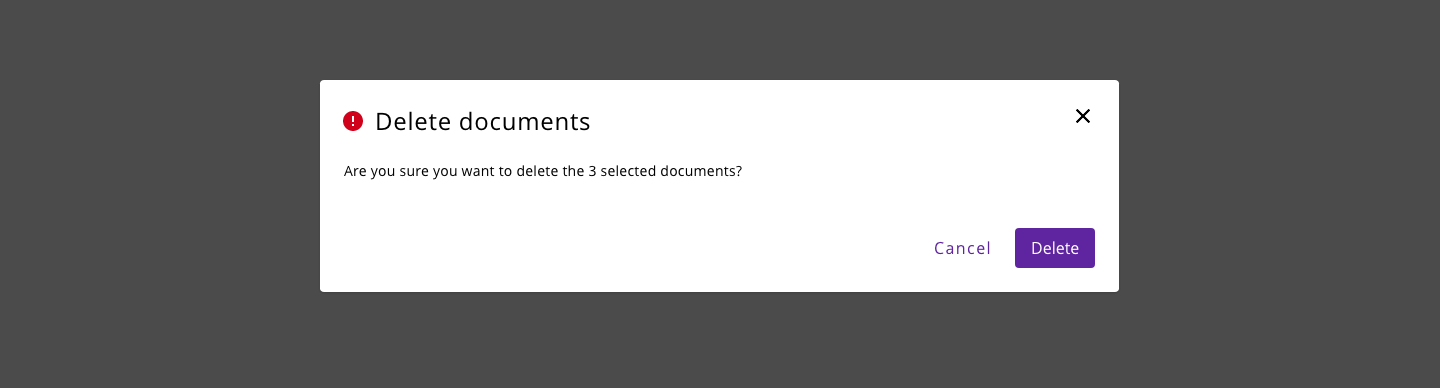 Example of the overlay usage