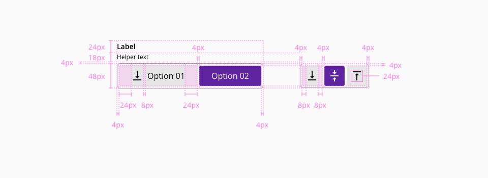 Toggle design specifications
