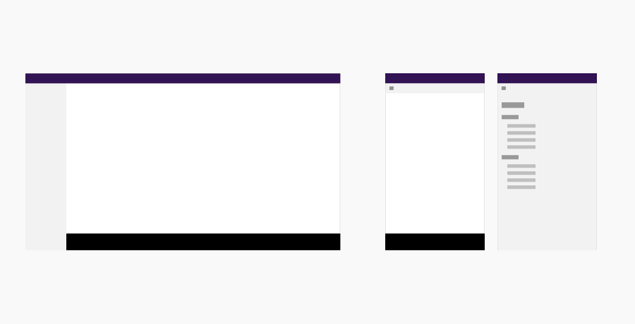 Sidenav responsive version
