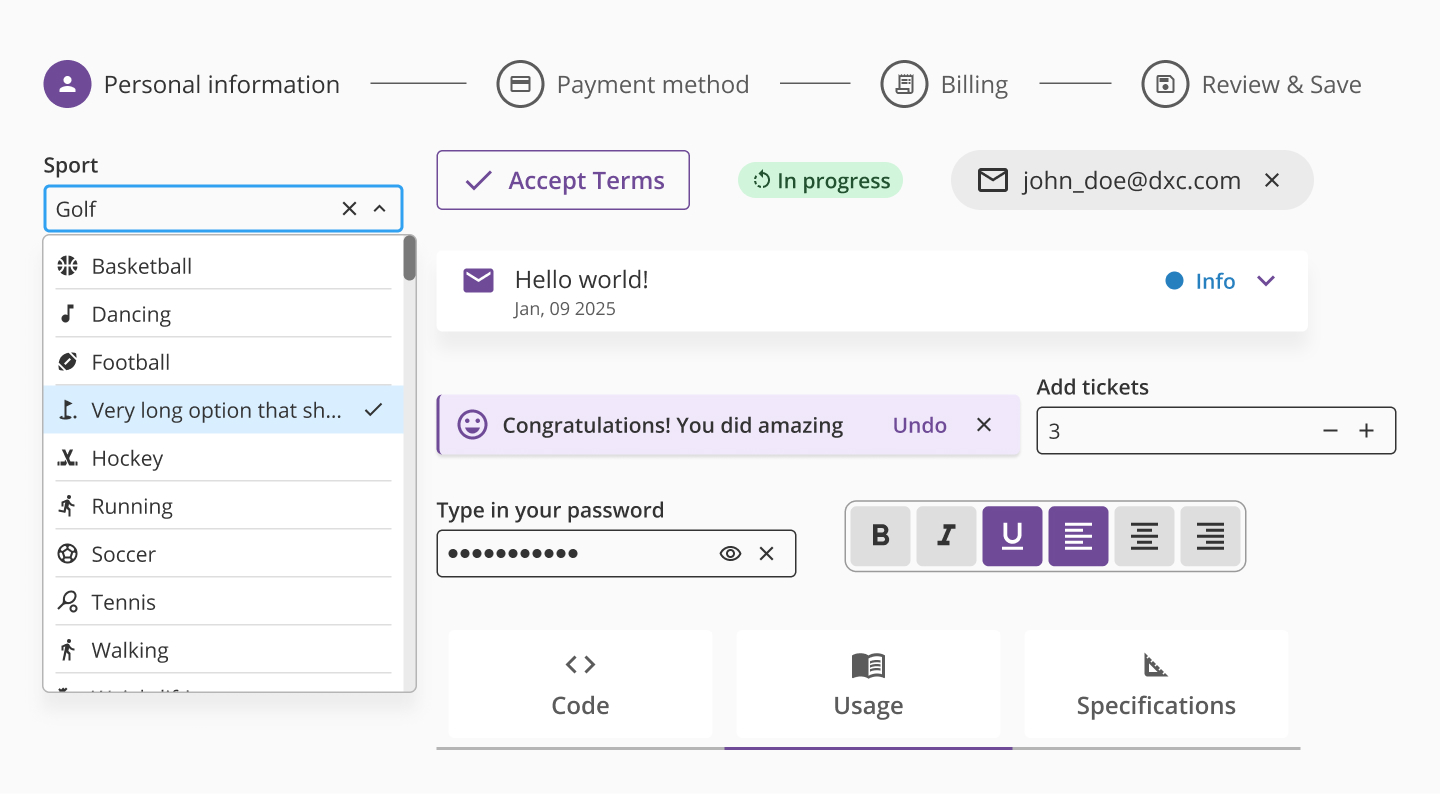 Material icons in Halstack components