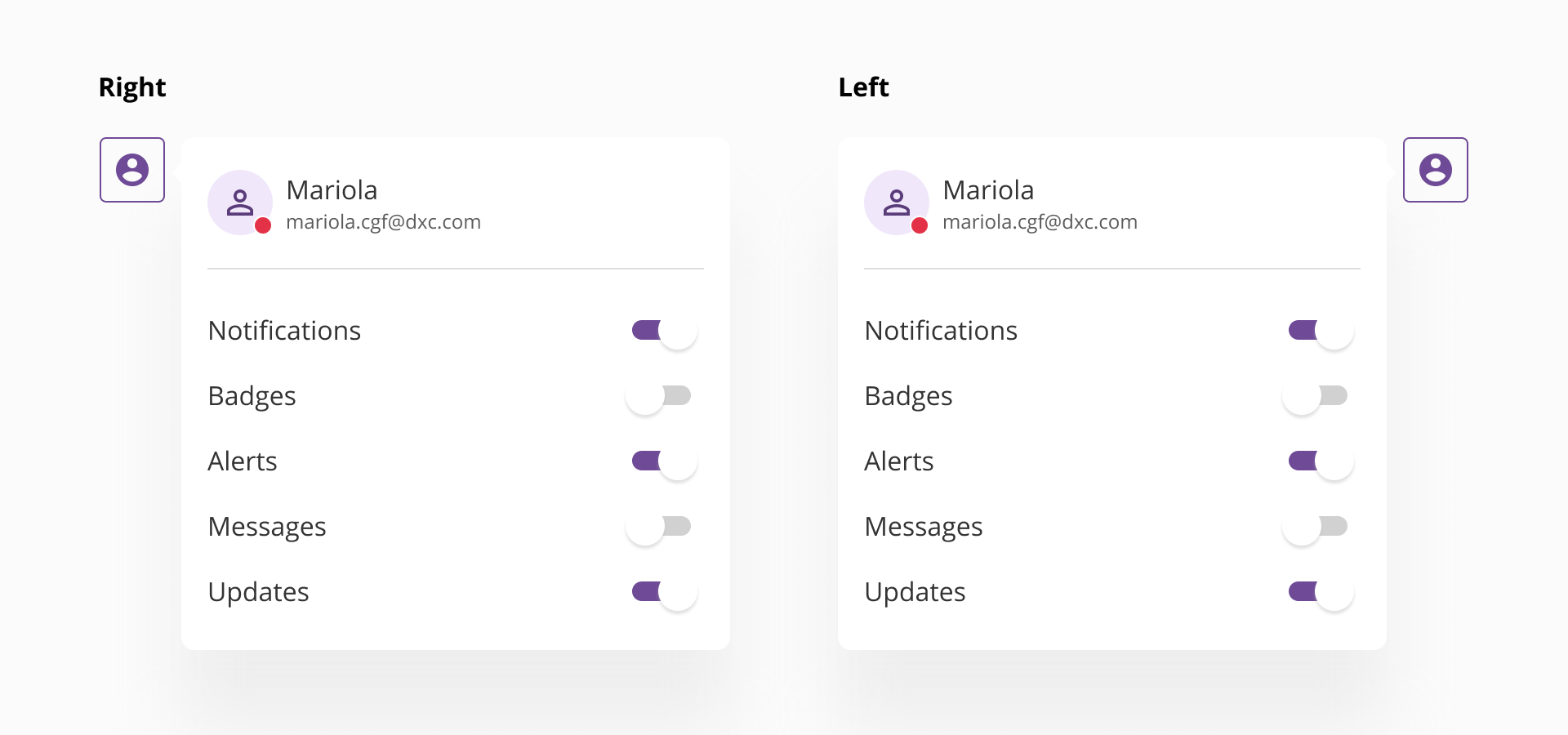 Popover horizontal position